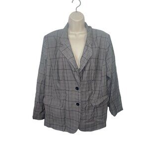 Candace Cameron Bure Petite Plus 1XP Boyfriend Blazer Two Button